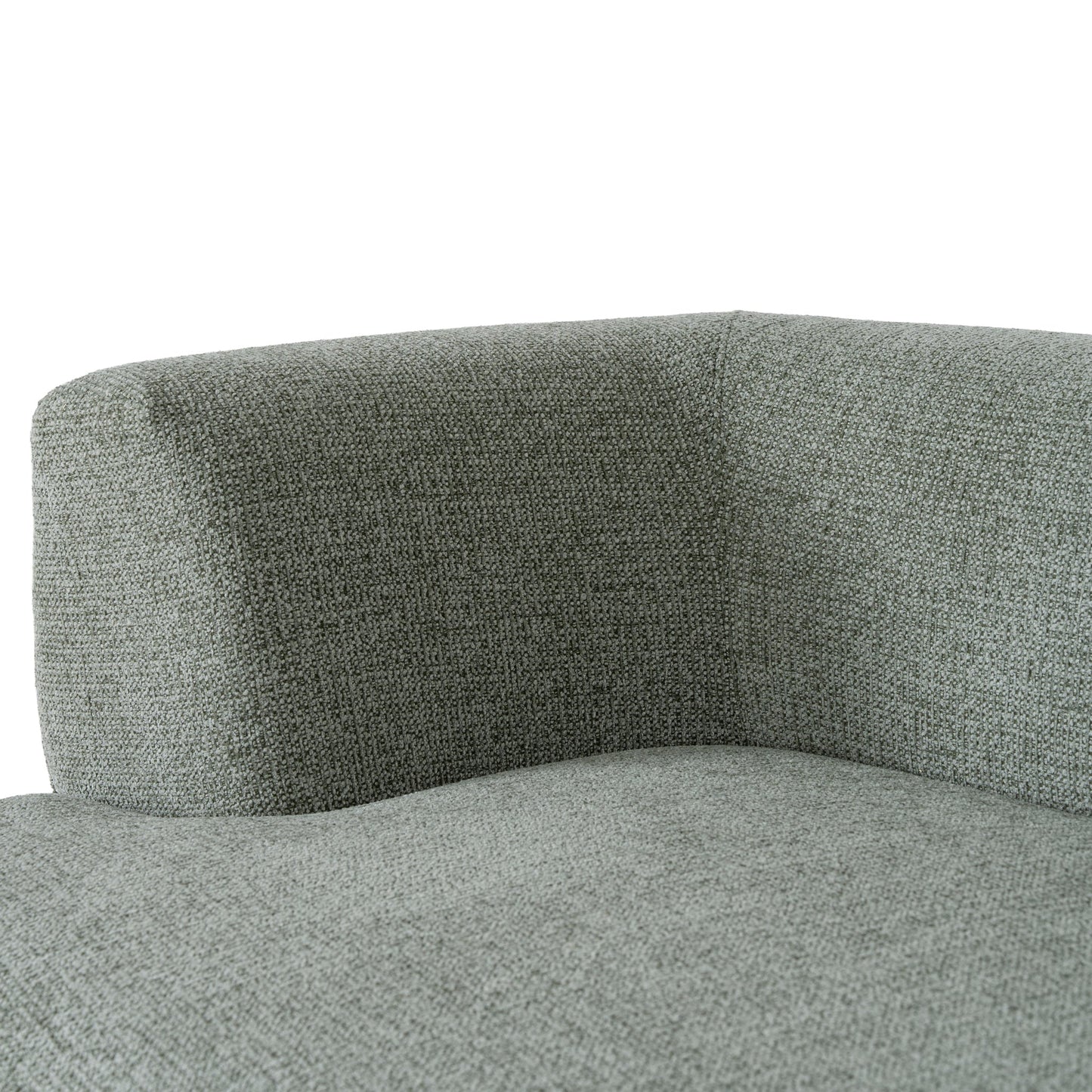 CLC10854-FS Modular Right Chaise Sofa - Coral Light Green