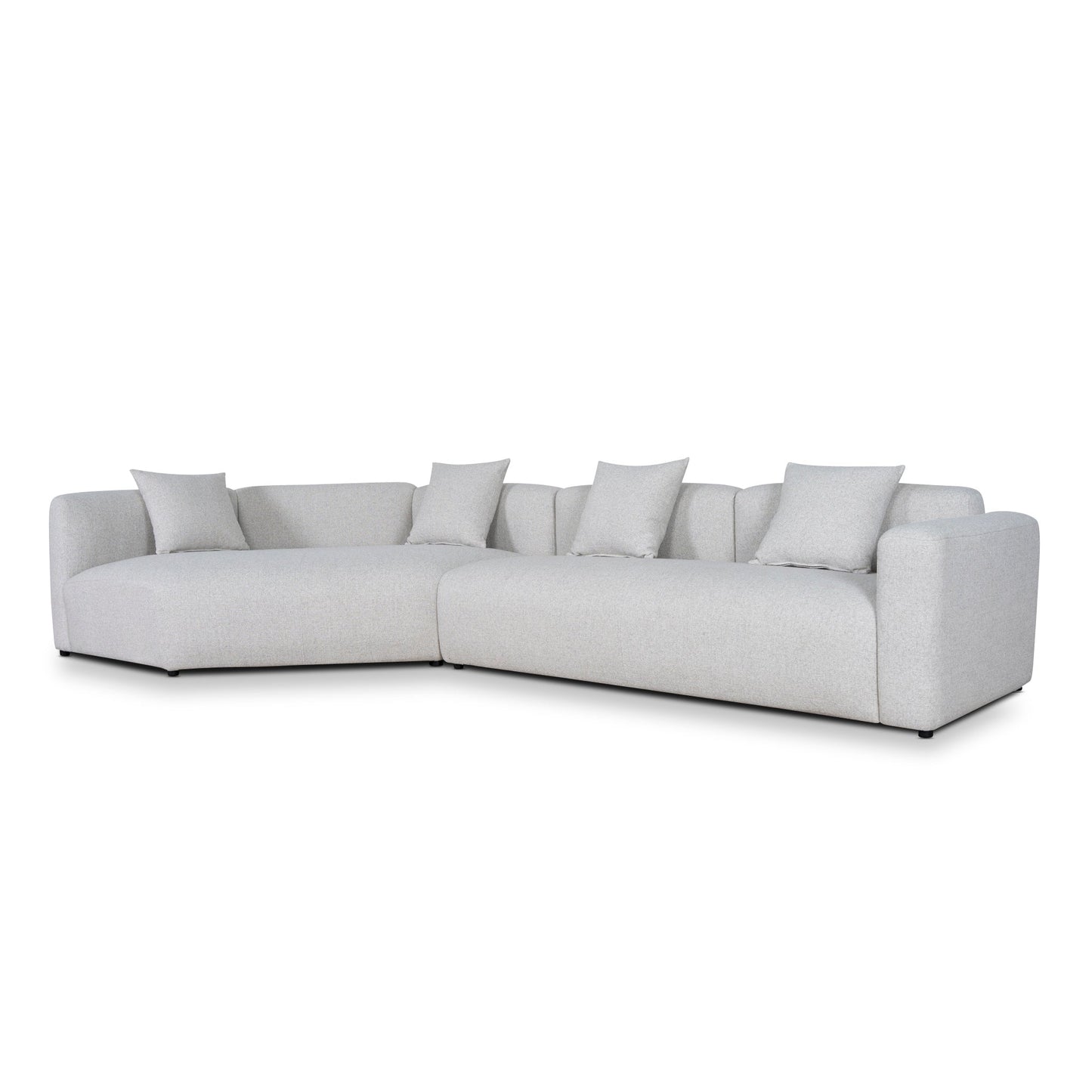 CLC10870-FS Right Arm Corner Sofa - Textured Beige