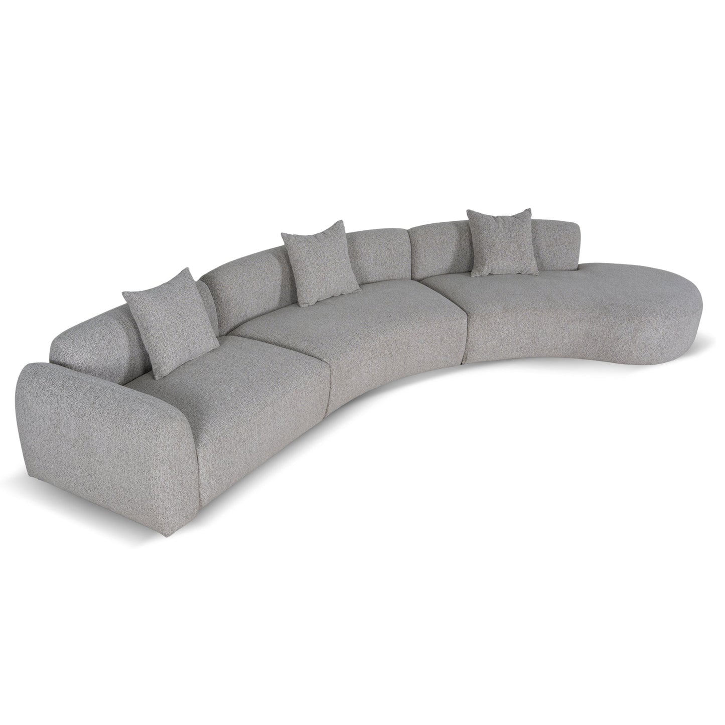 CLC10872-FS Right Chaise Modular Sofa - Mushroom Beige