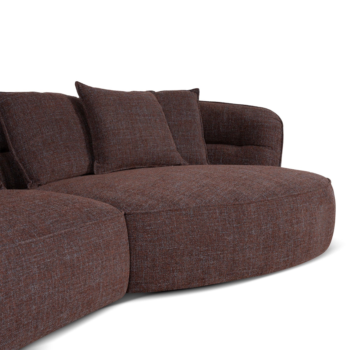 CLC10876-KJ Right Chaise Sofa - Moss Brown