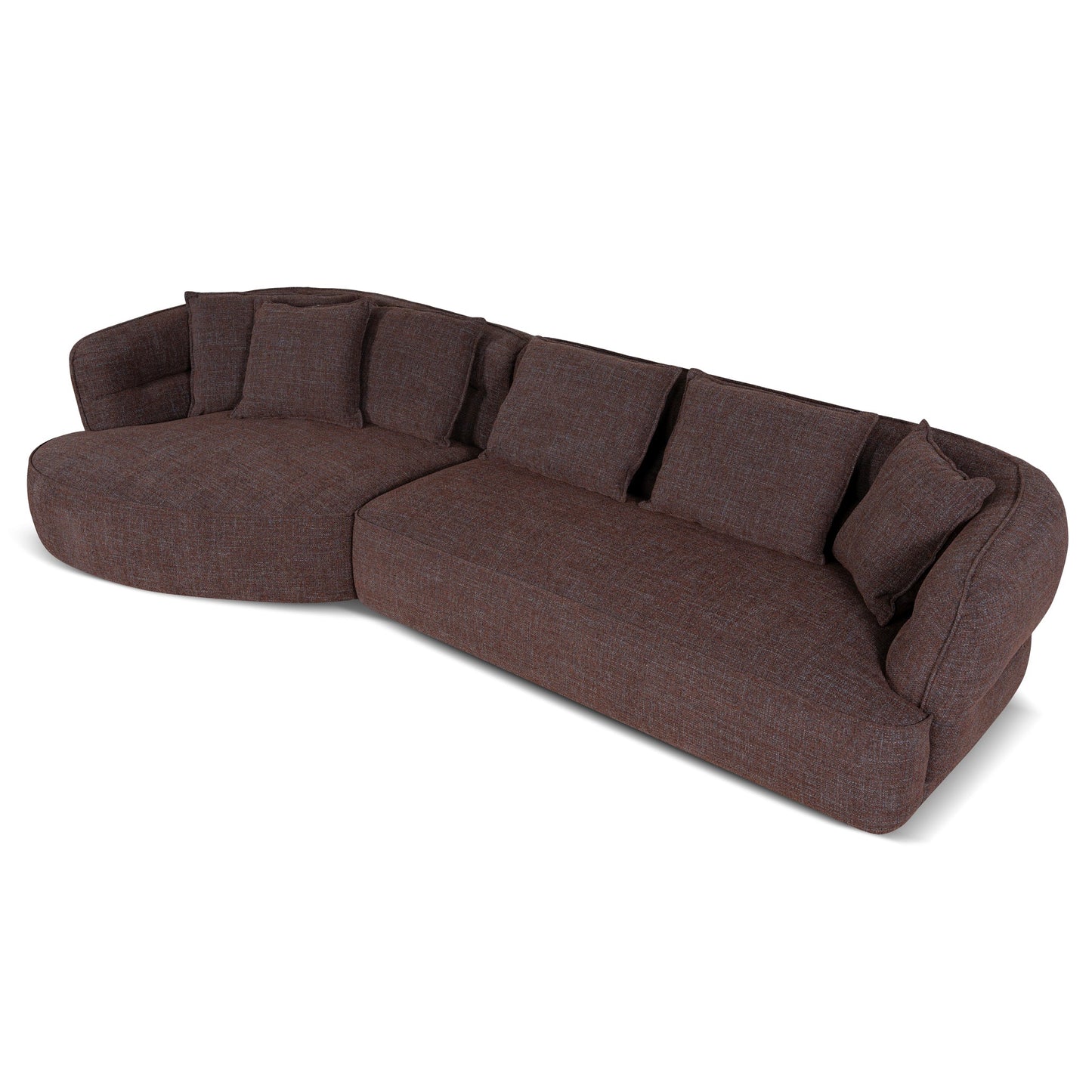 CLC10877-KJ Left Chaise Sofa - Moss Brown