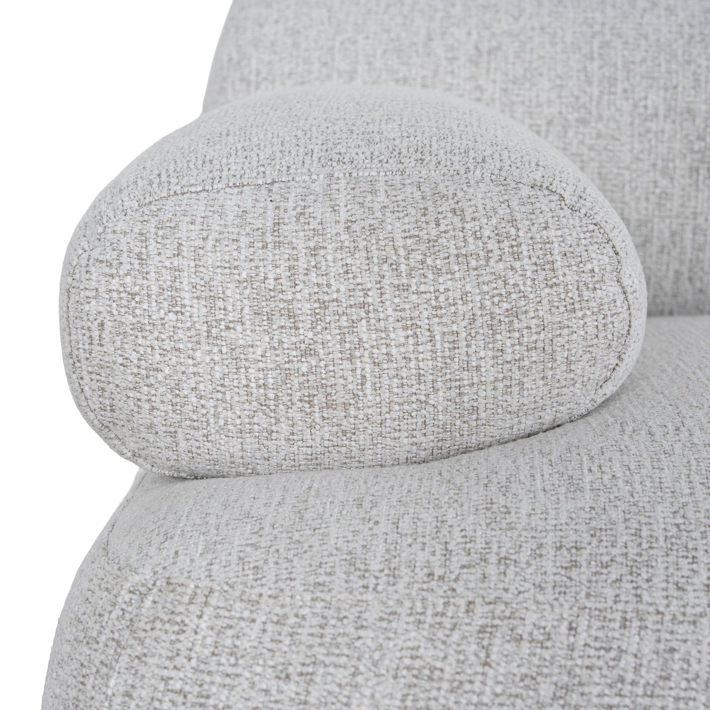 CLC10889-KJ Right Armless Modular Corner Sofa - Almond Beige