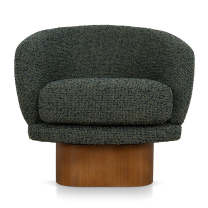 CLC10923-CA Fabric Swivel Armchair - Dusky Green