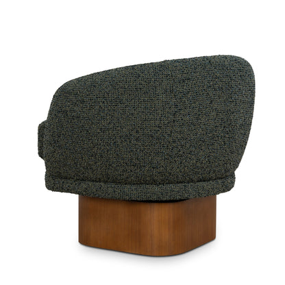 CLC10923-CA Fabric Swivel Armchair - Dusky Green