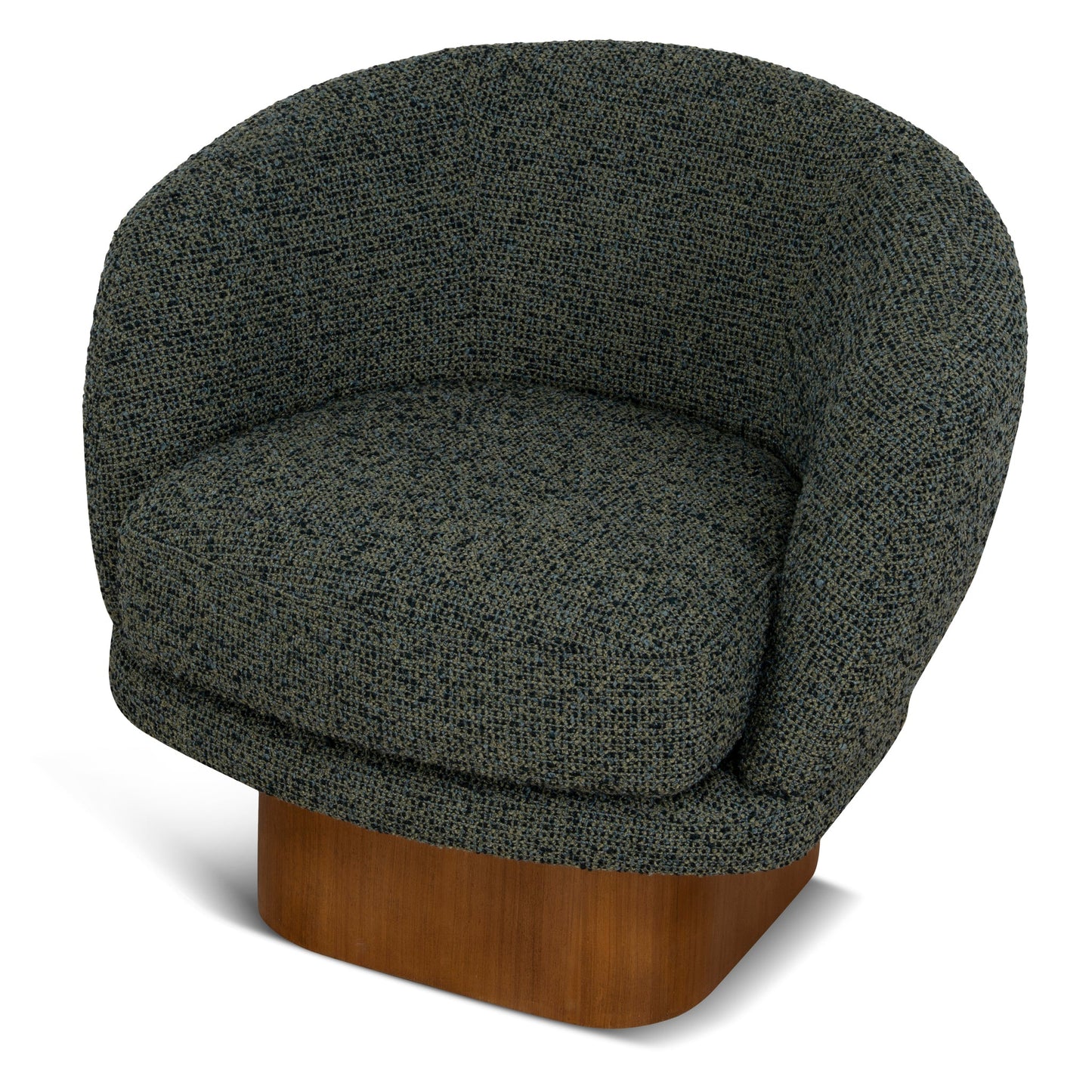CLC10923-CA Fabric Swivel Armchair - Dusky Green