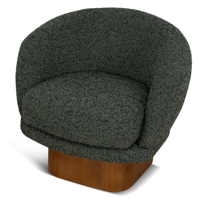 CLC10923-CA Fabric Swivel Armchair - Dusky Green
