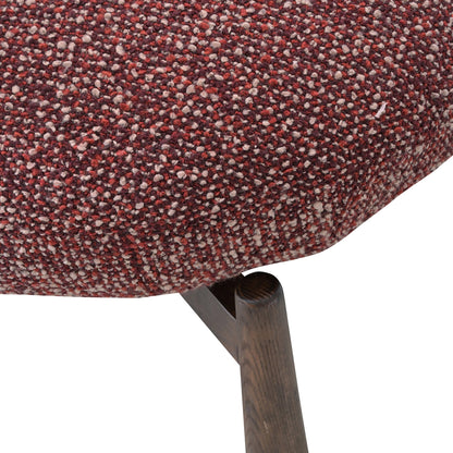 CLC10932-OLS Fabric Lounge Chair - Autumn Red