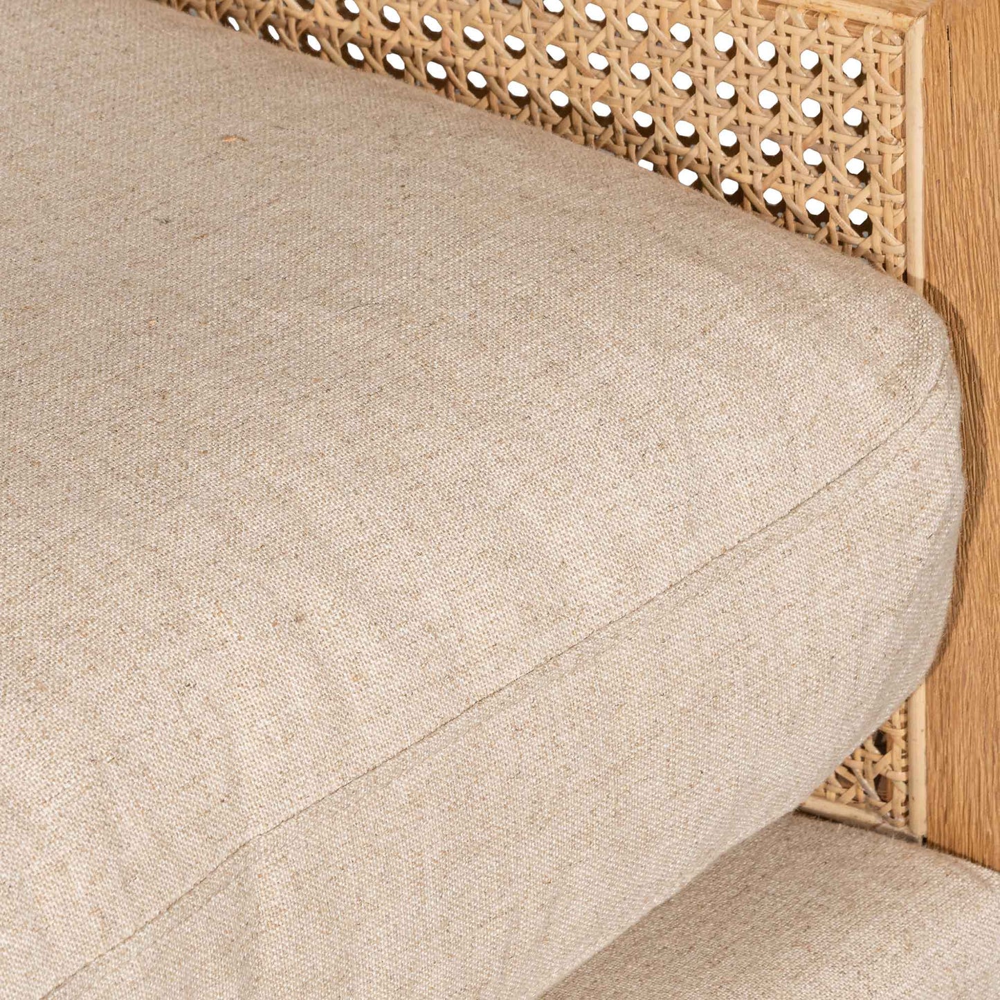 CLC6398-CH Wingback Rattan Armchair - Distress Natural - Sand White