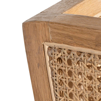 CLC6398-CH Wingback Rattan Armchair - Distress Natural - Sand White