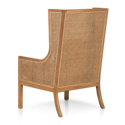 CLC6398-CH Wingback Rattan Armchair - Distress Natural - Sand White