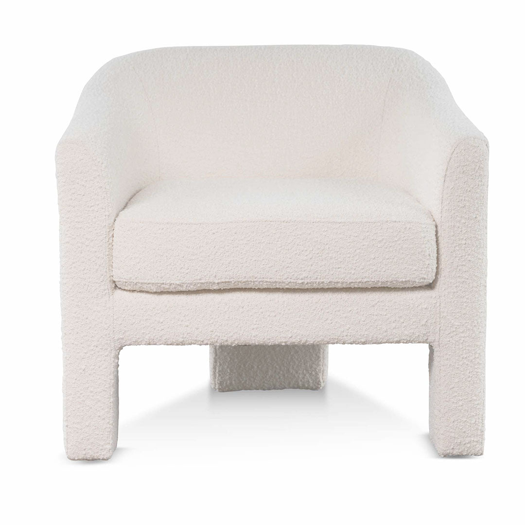 CLC6650-CA Fabric Armchair - Ivory White Boucle