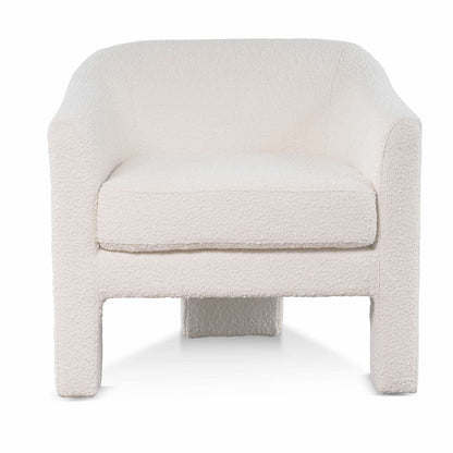 CLC6650-CA Fabric Armchair - Ivory White Boucle
