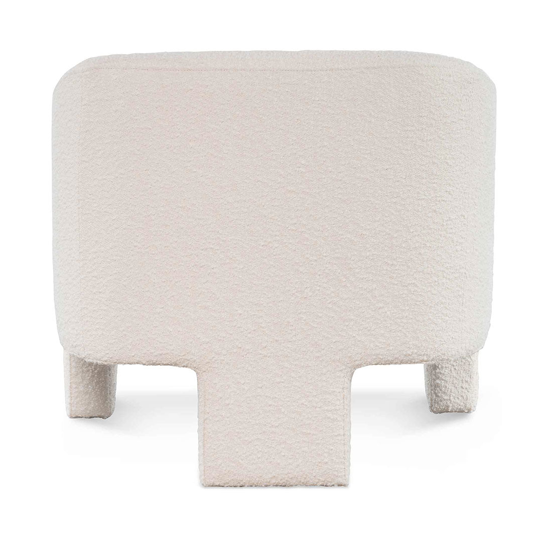 CLC6650-CA Fabric Armchair - Ivory White Boucle