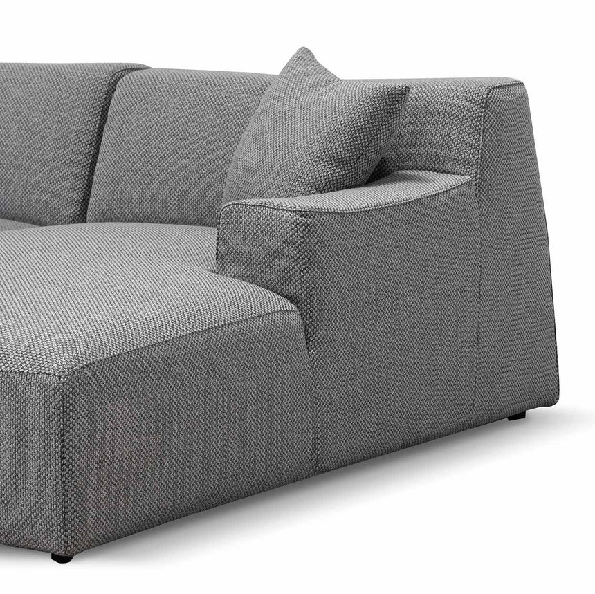 3 Seater Right Chaise Sofa - Noble Grey