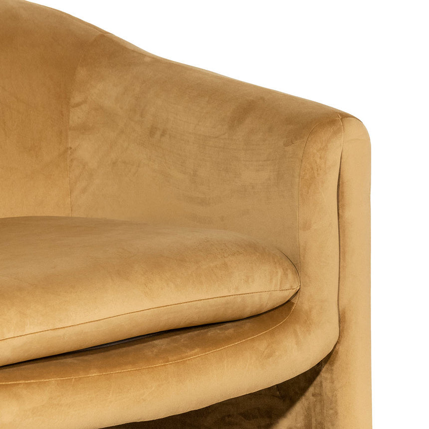 Fabric Armchair - Mustard