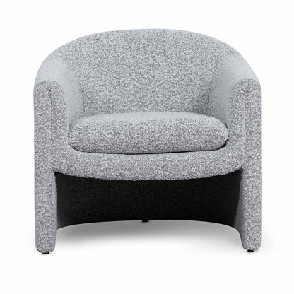 Armchair - Charcoal White Boucle