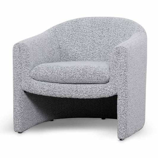 Armchair - Charcoal White Boucle