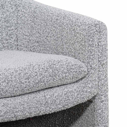 Armchair - Charcoal White Boucle