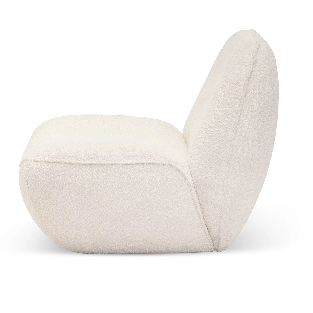 CLC6869-CA Lounge Chair - Ivory White Boucle