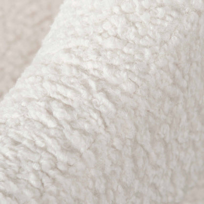 CLC6871-KSO - Ivory White Sherpa Armchair - Black Legs