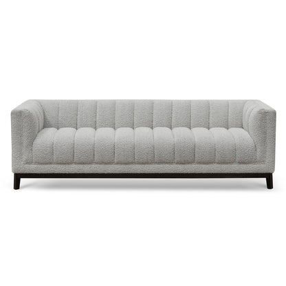 3 Seater Sofa -Light Grey Boucle