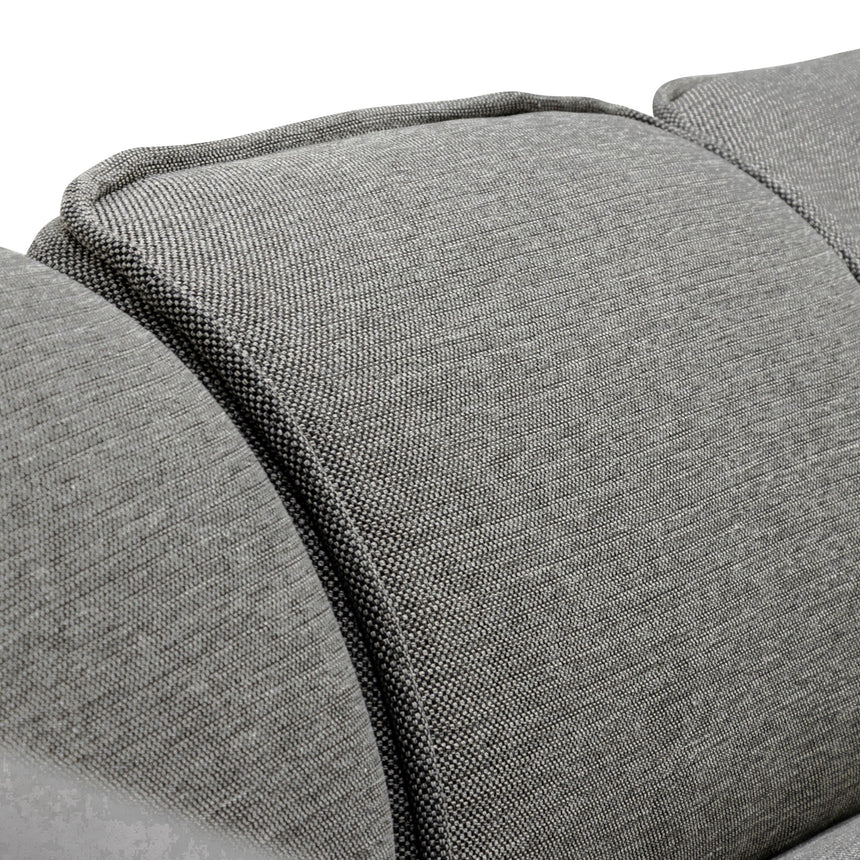 Right Return Modular Fabric Corner Sofa - Graphite Grey