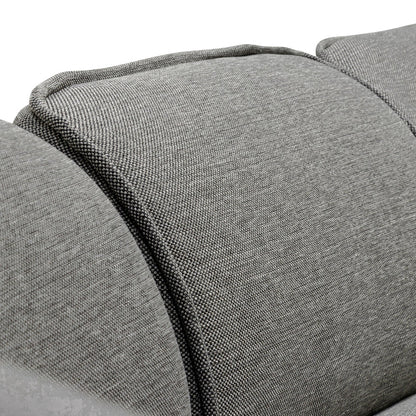 Right Return Modular Fabric Corner Sofa - Graphite Grey