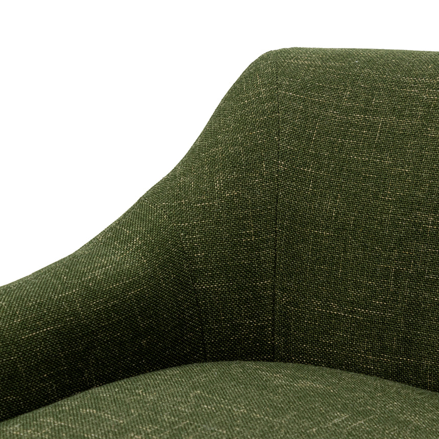 Fabric Armchair - Khaki Green