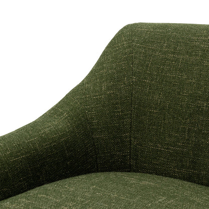 Fabric Armchair - Khaki Green