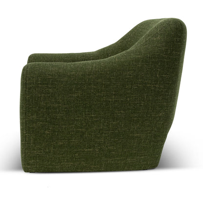 Fabric Armchair - Khaki Green
