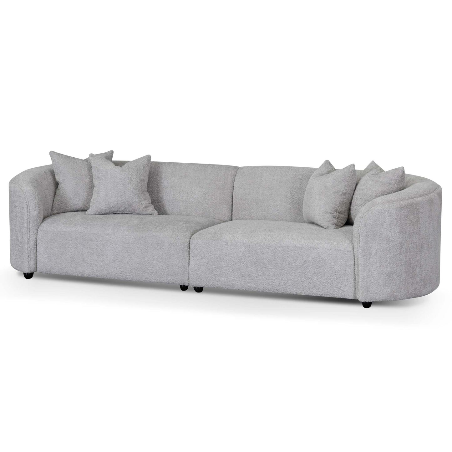 CLC8119-CA 4 Seater Sofa - Light Grey Fleece - Last one