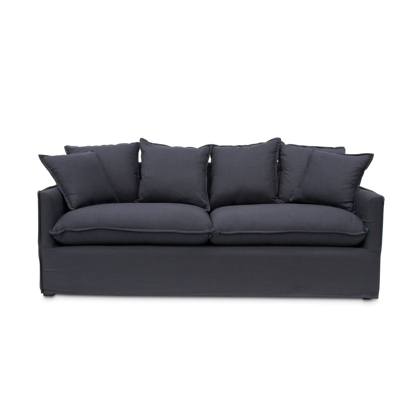 CLC8123-CA 3 Seater Fabric Sofa - Charcoal Linen - Last one