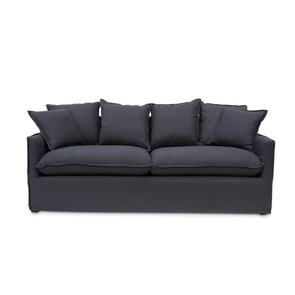 CLC8123-CA 3 Seater Fabric Sofa - Charcoal Linen - Last one