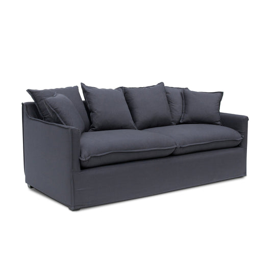 CLC8123-CA 3 Seater Fabric Sofa - Charcoal Linen - Last one