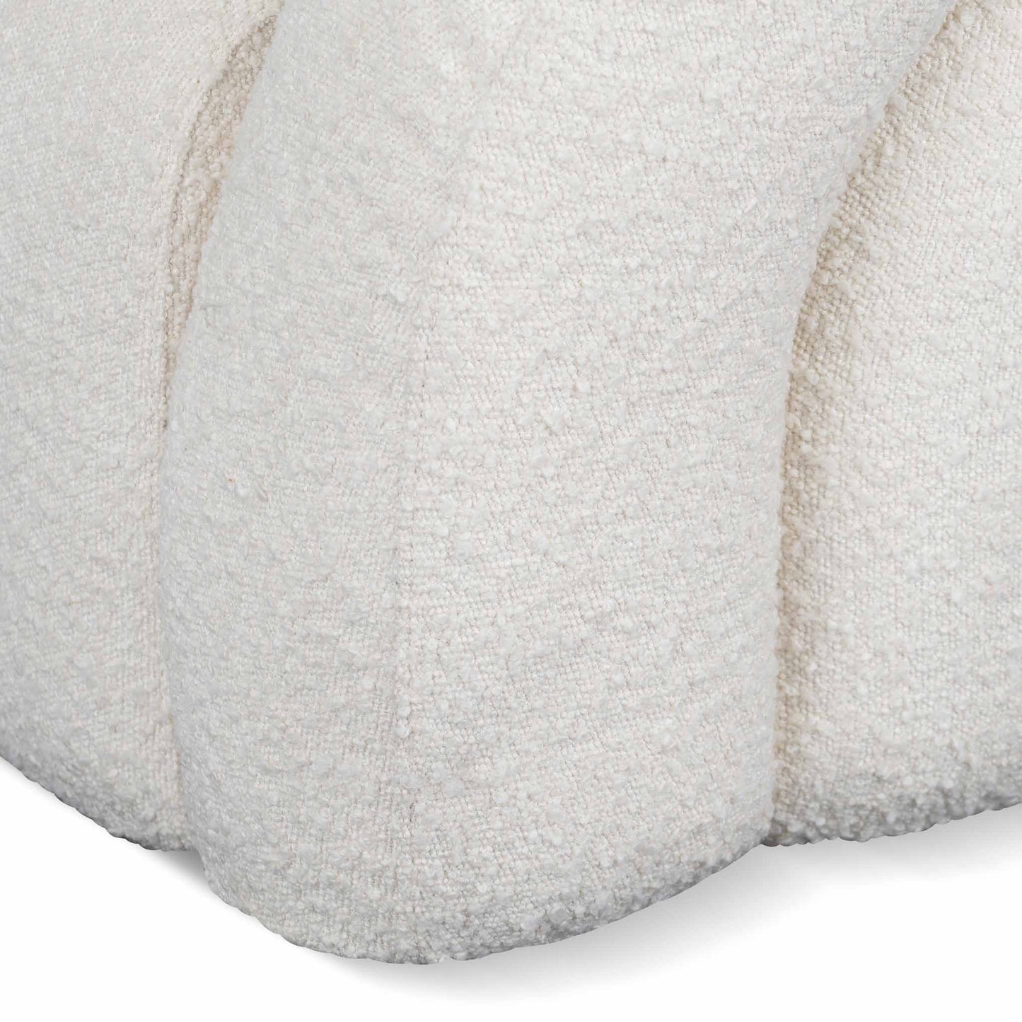 CLC8278-CA Swivel Armchair - Ivory White Boucle