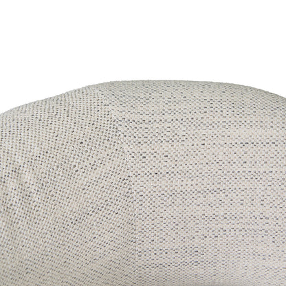 Rustic Beige Fabric Armchair - Black Legs