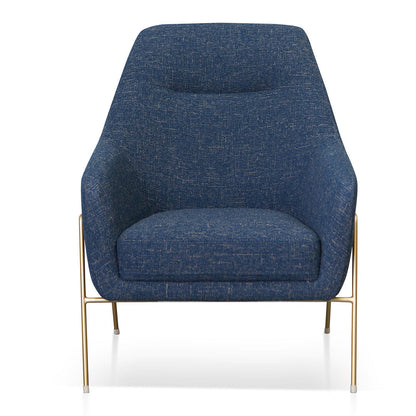 CLC8325-KSO Fabric Armchair - Dark Blue