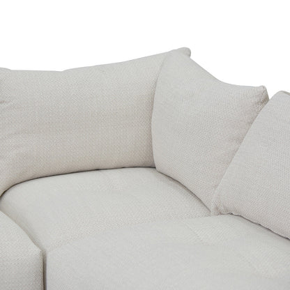 CLC8329-KSO Right Chaise Fabric Sofa - Taupe Beige