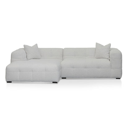 Left Chaise Sofa - Pearl Boucle