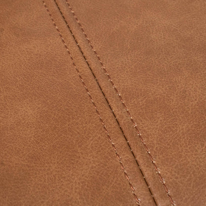 LC8592-KSO 4 Seater Left Chaise Leather Sofa - Caramel Brown