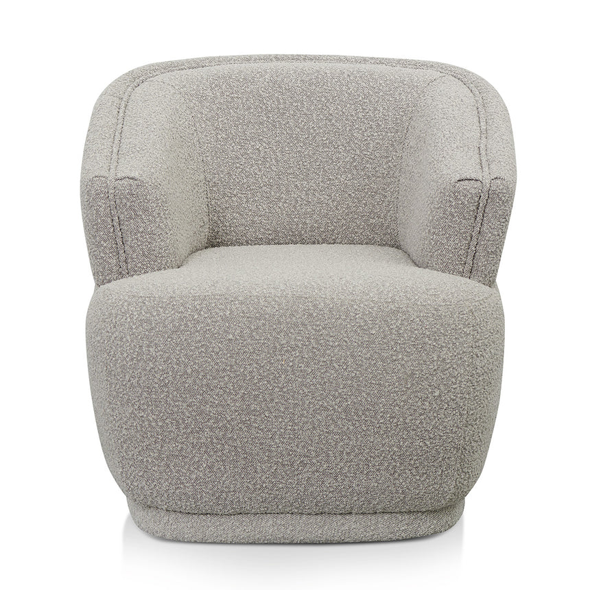 Fabric Armchair - Ash Grey Boucle
