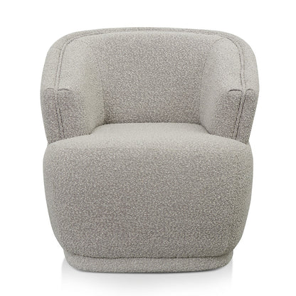 Fabric Armchair - Ash Grey Boucle