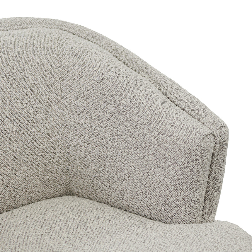 Fabric Armchair - Ash Grey Boucle