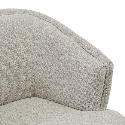 Fabric Armchair - Ash Grey Boucle