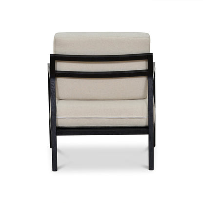 Black Elm Armchair - Light Beige