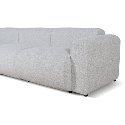 CLC8842-BS 4 Seater Fabric Sofa - Silver Grey Boucle