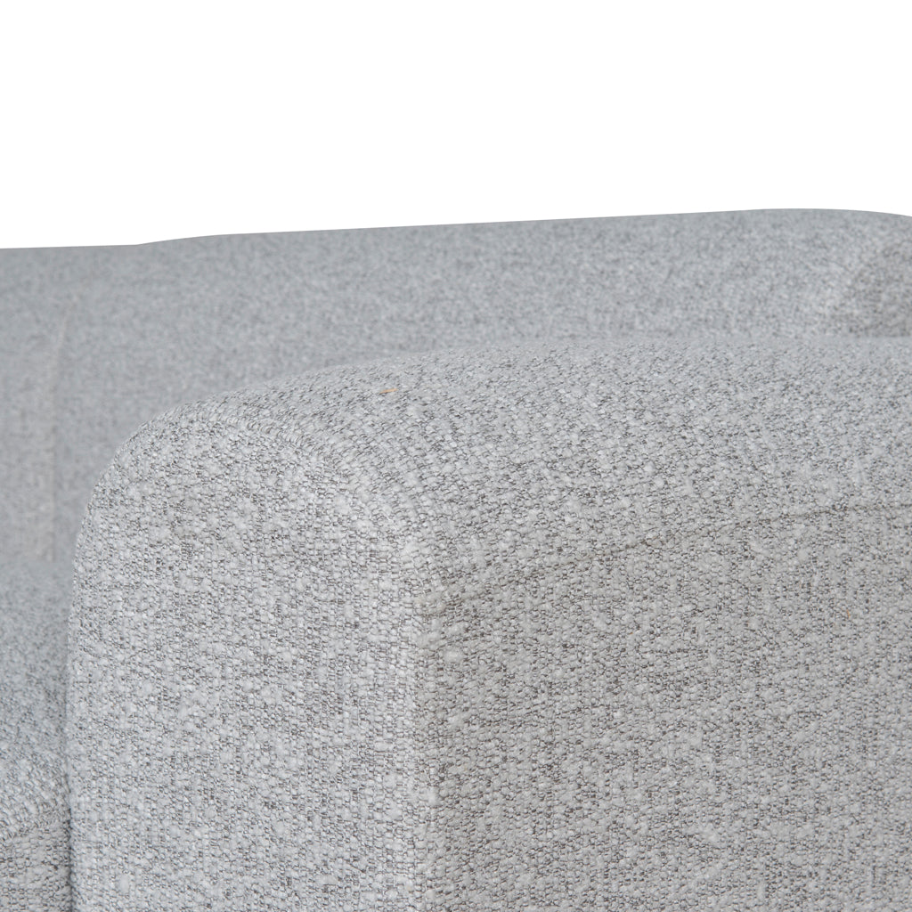 CLC8842-BS 4 Seater Fabric Sofa - Silver Grey Boucle