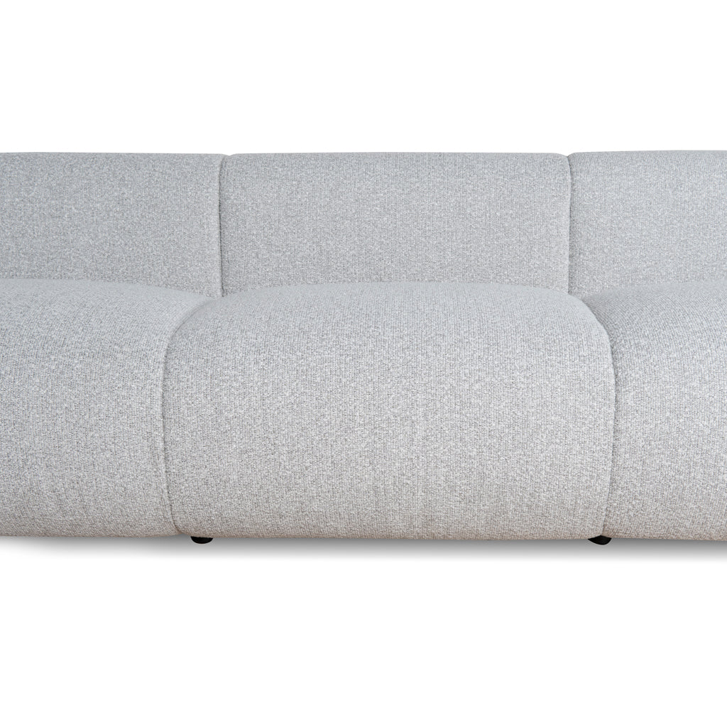 CLC8842-BS 4 Seater Fabric Sofa - Silver Grey Boucle