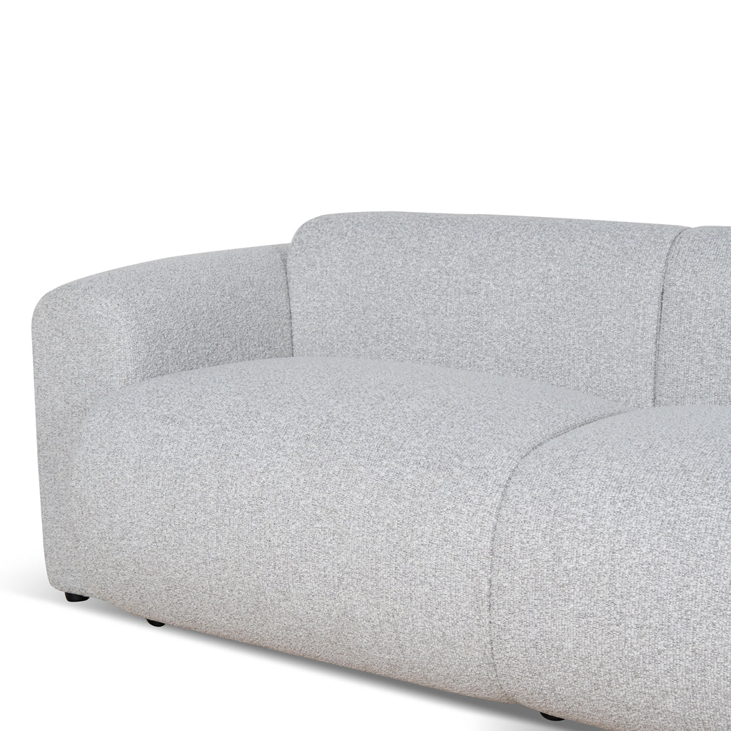 CLC8842-BS 4 Seater Fabric Sofa - Silver Grey Boucle