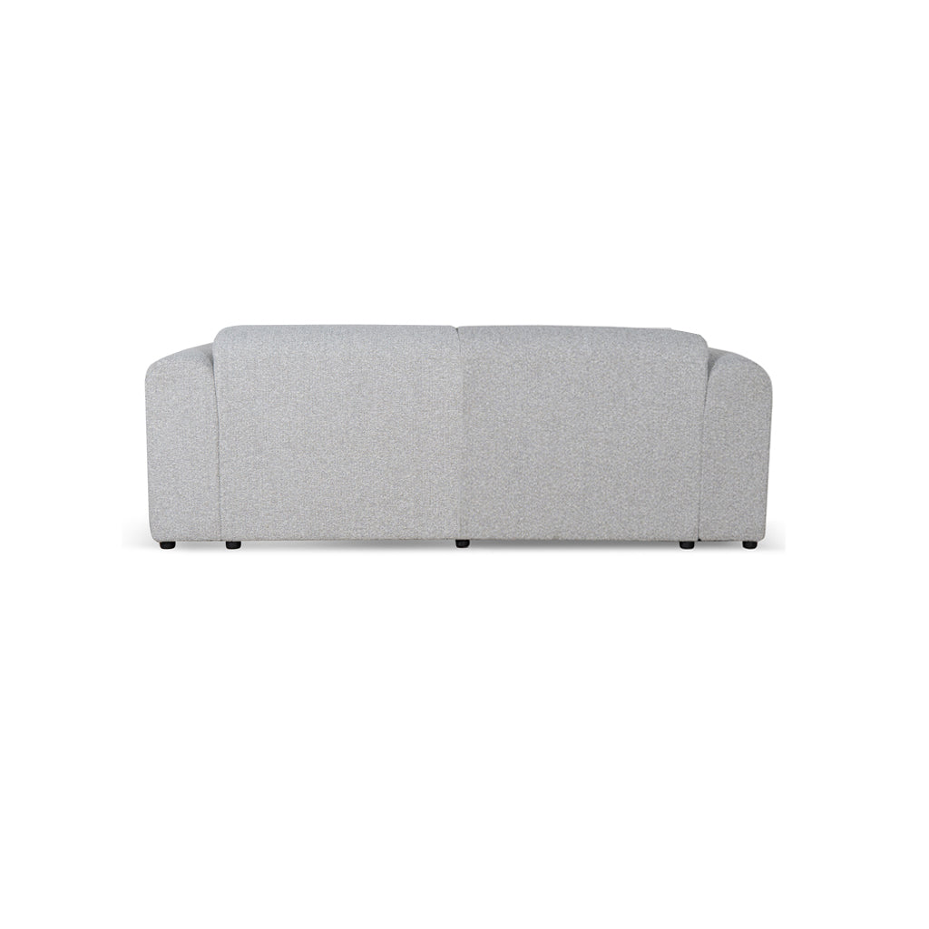 CLC8843-BS 3 Seater Fabric Sofa - Silver Grey Boucle